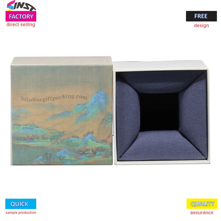 Pohárová darčeková krabička vytlačí kultúru do detailov