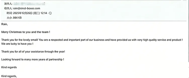 Chvála zákazníkov: Naše balenie a služby uspokojili našich dlhodobých partnerov